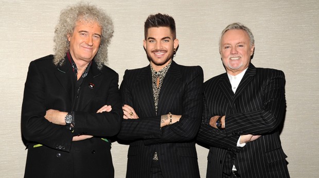 Brian May, Adam Lambert and Roger Taylor