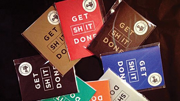 Get Shit Done notebook, $5, Kate & Abel
