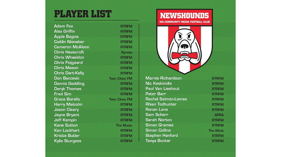 Newshounds Player List